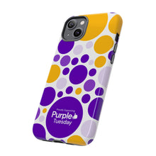 Load image into Gallery viewer, Purple Tuesday Tough Patterned Phone Case
