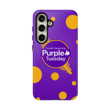 Load image into Gallery viewer, Proudly Supporting Purple Tuesday Tough Phone Case
