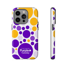 Load image into Gallery viewer, Purple Tuesday Tough Patterned Phone Case
