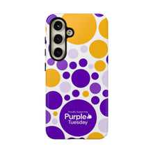 Load image into Gallery viewer, Purple Tuesday Tough Patterned Phone Case
