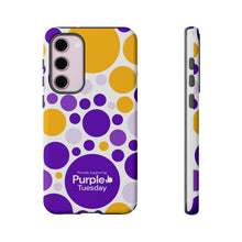 Load image into Gallery viewer, Purple Tuesday Tough Patterned Phone Case
