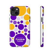 Load image into Gallery viewer, Purple Tuesday Tough Patterned Phone Case
