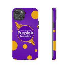 Load image into Gallery viewer, Proudly Supporting Purple Tuesday Tough Phone Case
