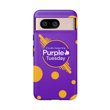 Load image into Gallery viewer, Proudly Supporting Purple Tuesday Tough Phone Case
