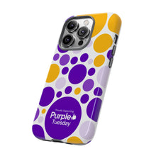 Load image into Gallery viewer, Purple Tuesday Tough Patterned Phone Case
