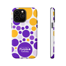 Load image into Gallery viewer, Purple Tuesday Tough Patterned Phone Case
