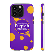 Load image into Gallery viewer, Proudly Supporting Purple Tuesday Tough Phone Case
