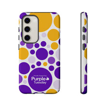 Load image into Gallery viewer, Purple Tuesday Tough Patterned Phone Case
