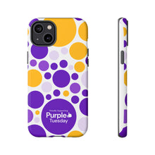 Load image into Gallery viewer, Purple Tuesday Tough Patterned Phone Case
