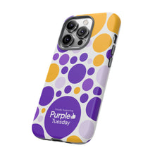 Load image into Gallery viewer, Purple Tuesday Tough Patterned Phone Case
