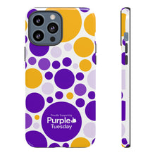 Load image into Gallery viewer, Purple Tuesday Tough Patterned Phone Case
