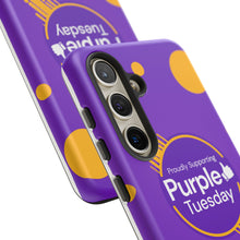 Load image into Gallery viewer, Proudly Supporting Purple Tuesday Tough Phone Case
