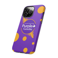 Load image into Gallery viewer, Proudly Supporting Purple Tuesday Tough Phone Case
