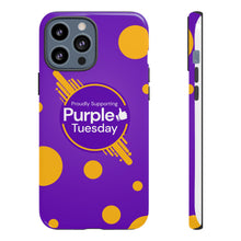 Load image into Gallery viewer, Proudly Supporting Purple Tuesday Tough Phone Case
