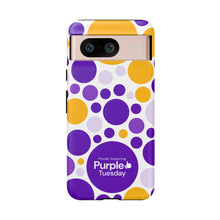 Load image into Gallery viewer, Purple Tuesday Tough Patterned Phone Case
