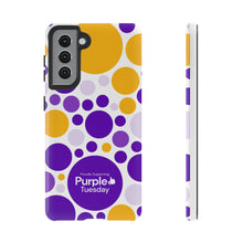 Load image into Gallery viewer, Purple Tuesday Tough Patterned Phone Case
