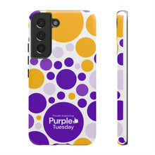 Load image into Gallery viewer, Purple Tuesday Tough Patterned Phone Case
