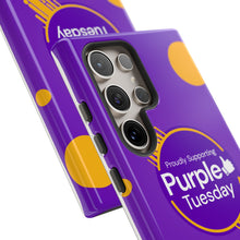 Load image into Gallery viewer, Proudly Supporting Purple Tuesday Tough Phone Case
