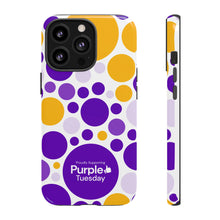 Load image into Gallery viewer, Purple Tuesday Tough Patterned Phone Case
