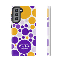 Load image into Gallery viewer, Purple Tuesday Tough Patterned Phone Case
