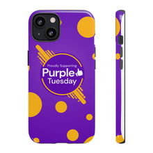 Load image into Gallery viewer, Proudly Supporting Purple Tuesday Tough Phone Case
