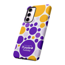 Load image into Gallery viewer, Purple Tuesday Tough Patterned Phone Case
