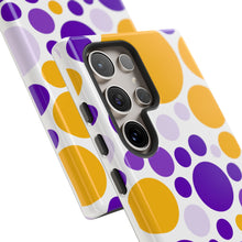 Load image into Gallery viewer, Purple Tuesday Tough Patterned Phone Case
