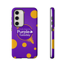 Load image into Gallery viewer, Proudly Supporting Purple Tuesday Tough Phone Case
