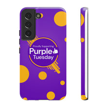 Load image into Gallery viewer, Proudly Supporting Purple Tuesday Tough Phone Case
