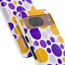 Load image into Gallery viewer, Purple Tuesday Tough Patterned Phone Case
