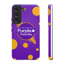 Load image into Gallery viewer, Proudly Supporting Purple Tuesday Tough Phone Case
