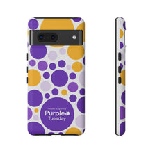 Load image into Gallery viewer, Purple Tuesday Tough Patterned Phone Case
