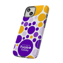 Load image into Gallery viewer, Purple Tuesday Tough Patterned Phone Case
