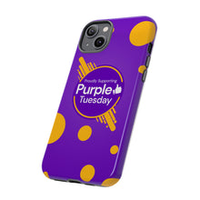 Load image into Gallery viewer, Proudly Supporting Purple Tuesday Tough Phone Case
