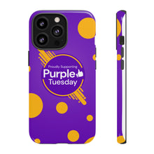 Load image into Gallery viewer, Proudly Supporting Purple Tuesday Tough Phone Case
