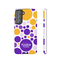 Load image into Gallery viewer, Purple Tuesday Tough Patterned Phone Case
