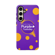 Load image into Gallery viewer, Proudly Supporting Purple Tuesday Tough Phone Case
