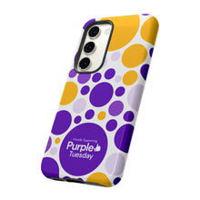 Load image into Gallery viewer, Purple Tuesday Tough Patterned Phone Case
