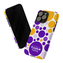 Load image into Gallery viewer, Purple Tuesday Tough Patterned Phone Case
