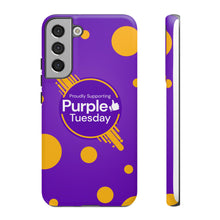 Load image into Gallery viewer, Proudly Supporting Purple Tuesday Tough Phone Case
