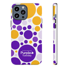 Load image into Gallery viewer, Purple Tuesday Tough Patterned Phone Case
