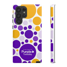 Load image into Gallery viewer, Purple Tuesday Tough Patterned Phone Case
