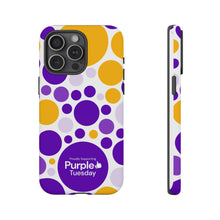 Load image into Gallery viewer, Purple Tuesday Tough Patterned Phone Case
