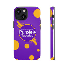 Load image into Gallery viewer, Proudly Supporting Purple Tuesday Tough Phone Case
