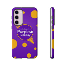 Load image into Gallery viewer, Proudly Supporting Purple Tuesday Tough Phone Case
