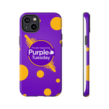 Load image into Gallery viewer, Proudly Supporting Purple Tuesday Tough Phone Case
