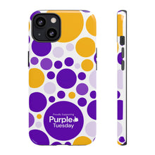 Load image into Gallery viewer, Purple Tuesday Tough Patterned Phone Case
