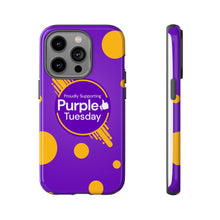 Load image into Gallery viewer, Proudly Supporting Purple Tuesday Tough Phone Case
