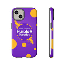 Load image into Gallery viewer, Proudly Supporting Purple Tuesday Tough Phone Case
