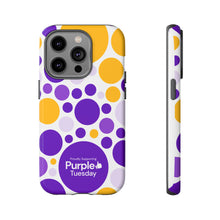 Load image into Gallery viewer, Purple Tuesday Tough Patterned Phone Case
